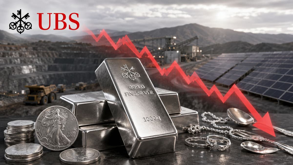 Silver Price Outlook Slashed as UBS Sees 2026 Deficit Shrink