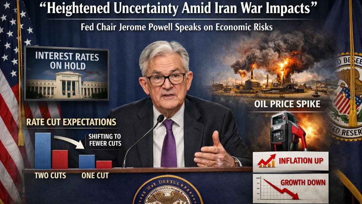 Fed Chair Powell Warns Iran War Could Roil Gold Outlook