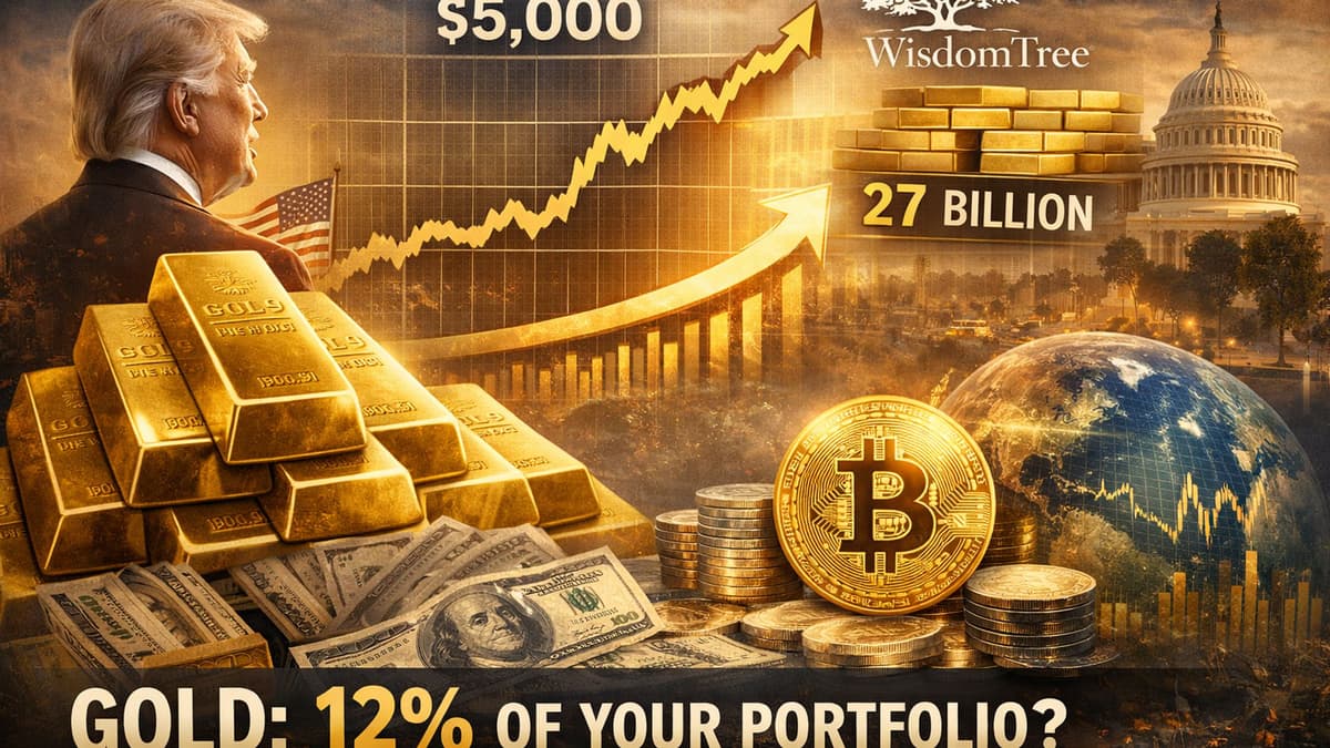 Gold Price Outlook: Why WisdomTree Sees 12% Portfolio Weight