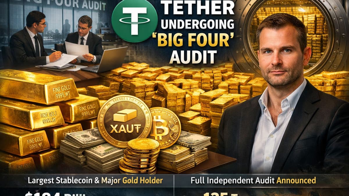 Tether Gold Holdings Hit Sovereign Scale as Big Four Audit Starts