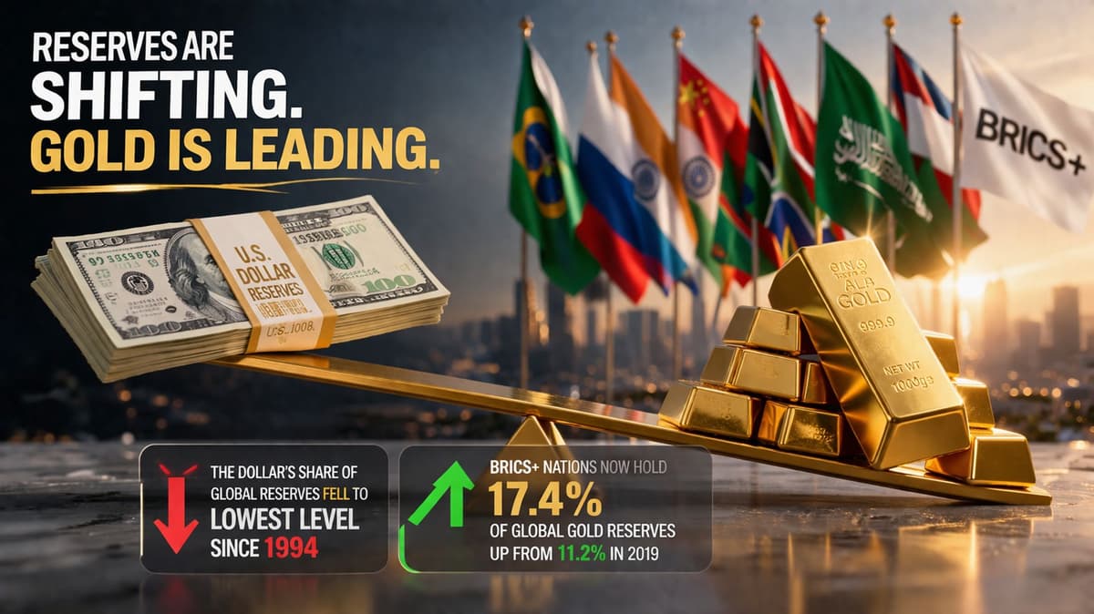 Gold Reserves Shift: BRICS+ Buying Powers a Bullish Market