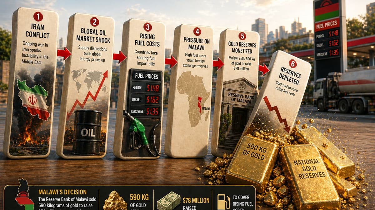 Gold Reserves Sale: Malawi Raises $78 Million for Fuel