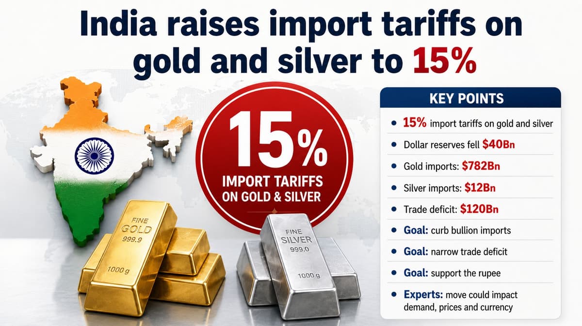 Gold Import Tariff Hike to 15% Jolts India Demand Outlook