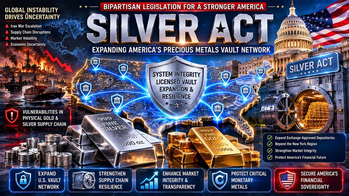 Gold and Silver Vault Network May Expand Under New SILVER Act