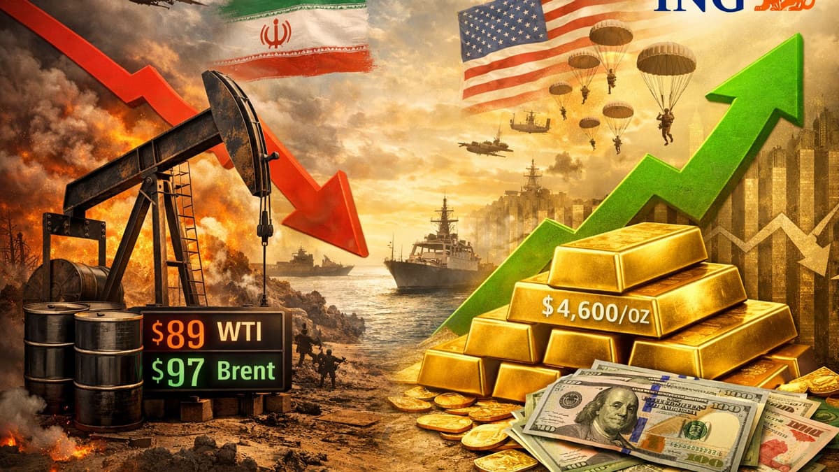 Gold Price Rises as Oil Falls Amid Iran Ceasefire Twist