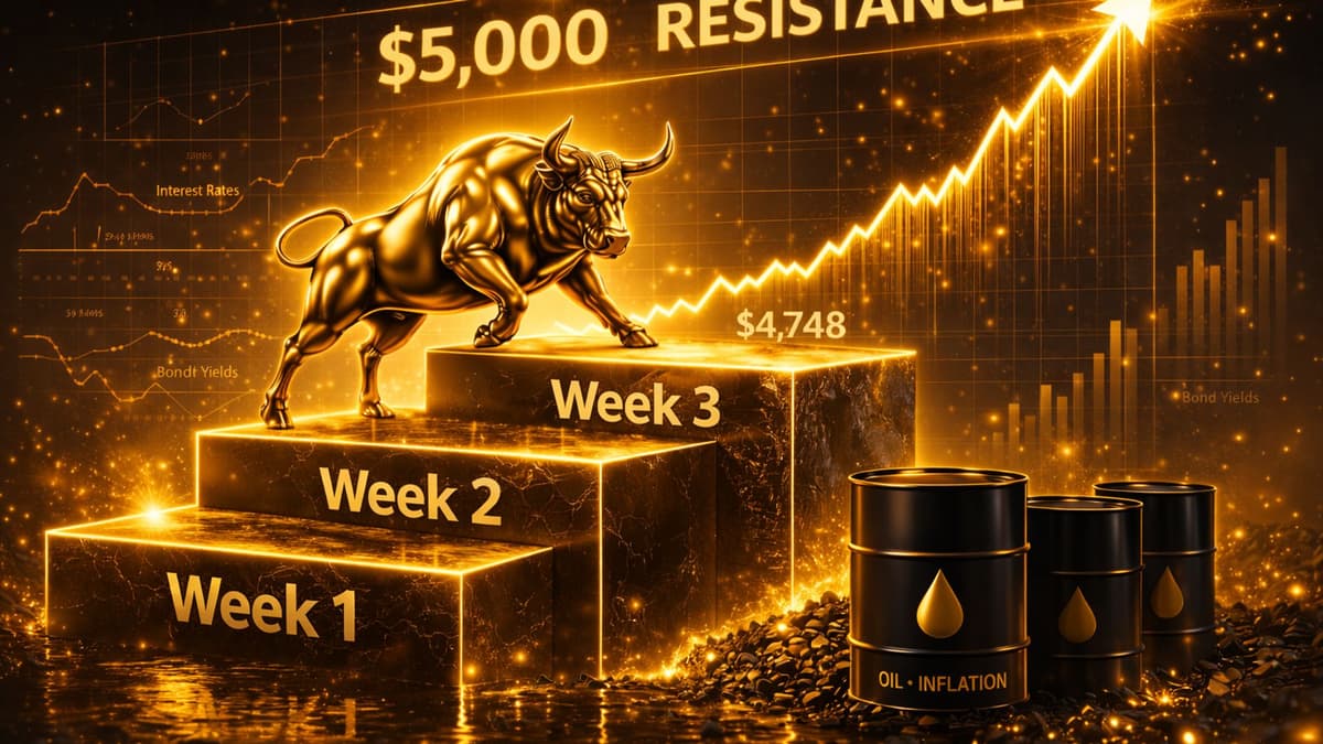Gold Price Extends 3-Week Rally, but Risks Keep $5,000 Elusive