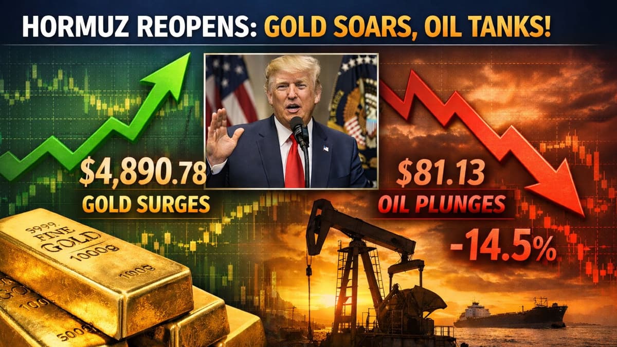 Gold Price Jumps Near $4,900 After Hormuz Reopening Shock