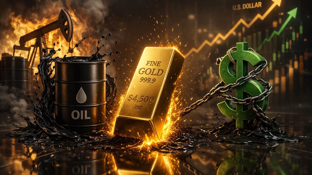 Gold Price Rebounds Above $4,500 as Stagflation Fears Build
